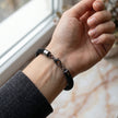 Crochet Beaded Bracelet - Black Opaque