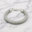 Croche Beaded Bracelet - Silver Lined Crystal