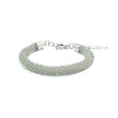 Croche Beaded Bracelet - Silver Lined Crystal