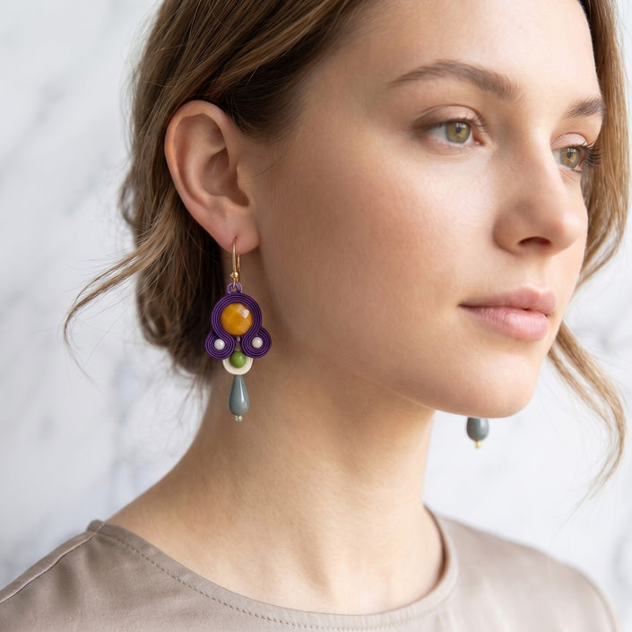 Fruit Soutache Earrings