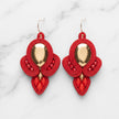 Red Soutache Earrings