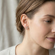 Sterling Silver & Baltic Amber Daisy Flower Earrings