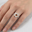Sterling Silver & Baltic Amber Daisy Flower Ring