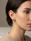 Sterling Silver & Baltic Amber Sun Earrings